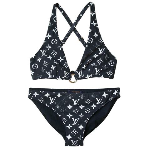 louis vuitton swimsuit tube top|Louis Vuitton print bikini.